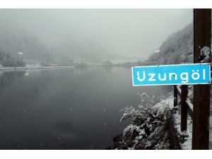 Turizm Merkezi Uzungöl’den Kar Manzaraları