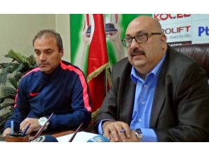 Giresunsporda Teknik Direktör Erkan Sözeri Basınla Buluştu