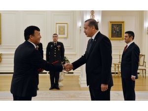 Cumhurbaşkanı Erdoğan, Kırgızistan Büyükelçisini Kabul Etti