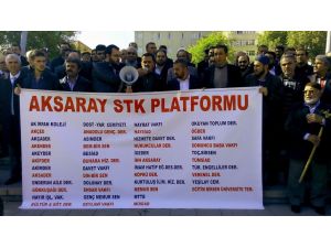 Aksaray’da İsrail Protestosu