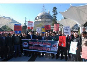 Tokatta İsrail’in Mescid-i Aksaya Saldırısı Protesto Edildi