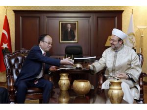 Çin Heyetinden Diyanet İşleri Başkanı Görmez’e Ziyaret