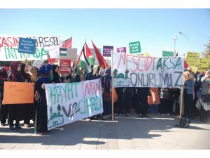 Gaziantep’te Üniversite Öğrencileri İsraili Protesto Etti