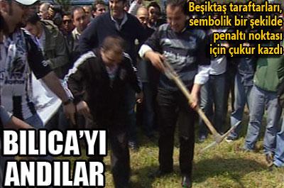 Beşiktaştan kazma-kürekli eylem 