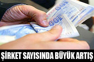 Açılan şirket sayısında artış 