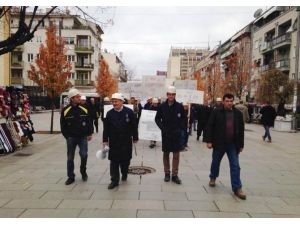 Madencilerden Protesto