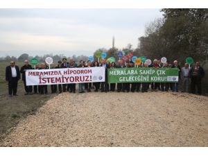 Ürünlü Merasına Hipodrom Yapılmak İstenmesine Köylülerden Tepki
