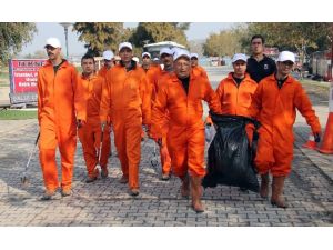 Mahkumlar Doğayı Temizledi