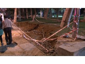 Gezi Parkı’ndaki Otobüs Durağı Çalışmasına Tepki