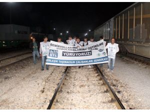 Özelleştirmeye Karşı Tren Raylarından Yürüdüler