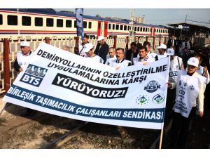 Rayda Yürüyüp Eylem Yaptılar
