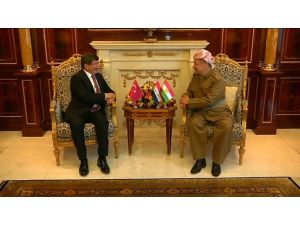 Mesut Barzani’yle Görüştü