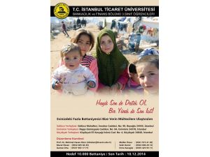 Öğrencilerden Irak Ve Suriyeli Mültecilere 10 Bin Battaniye