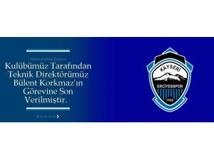 Suat Altın İnşaat Kayseri Erciyessporda Bülent Korkmazın Görevine Son Verildi