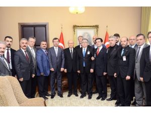 Mhp İnegöl Teşkilatından Bahçeliye Ziyaret