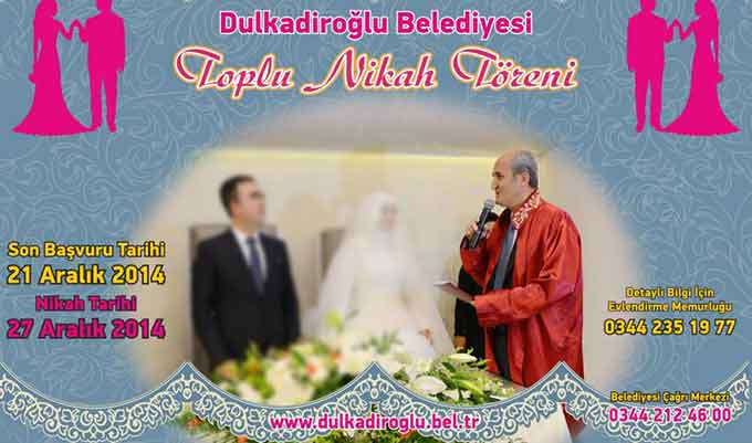 Dulkadiroğlu Belediyesinden Toplu Nikâh Töreni