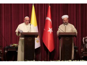 Diyanet İşleri Başkanı Görmez-papa Francis Ortak Basın Toplantısı..(2)