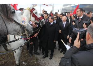 Davutoğlu’na Atlı Karşılama