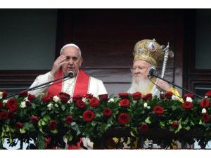 Papa Ortodoks Ayinine Katıldı