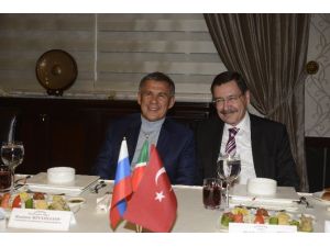 Tataristan Cumhurbaşkanı’nı Ağırladı