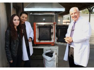 Fakültenin Damında Biyokömür Üretimi