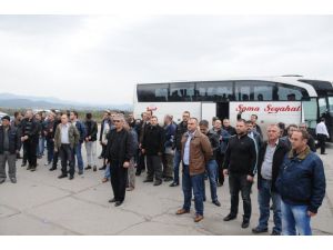 Soma İşçilerinden Yatağan’a Destek