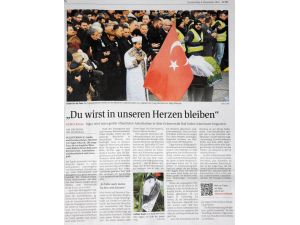 Tuğçe’nin Cenazesi Alman Gazetelerinde Geniş Yer Buldu