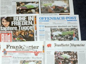 Tuğçe’nin Cenaze Töreni Alman Basınında