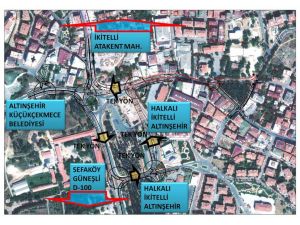 Halkalı Meydanı’nda Trafiği Rahatlatacak Düzenleme