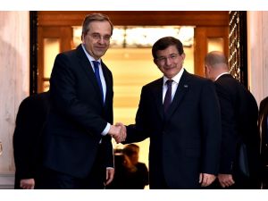 Davutoğlu, Yunanistan Başbakanı Samaras İle Görüştü