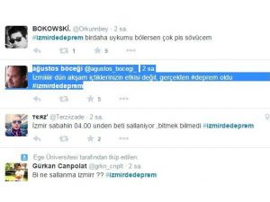 Twiterda Deprem Yorumları