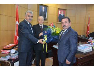 Ankaragücünden Mhp Başkanı Bahçeliye Ziyaret