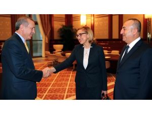 Erdoğan Gürcü Bakanla Görüştü