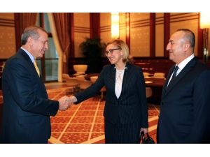 Cumhurbaşkanı Erdoğan, Gürcistan Dışişleri Bakanı Beruchaşvili’yi Kabul Etti