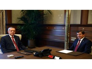 Erdoğan Davutoğlu’yla Görüştü