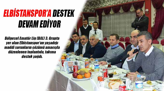 Elbistanspor’a Destek Devam Ediyor