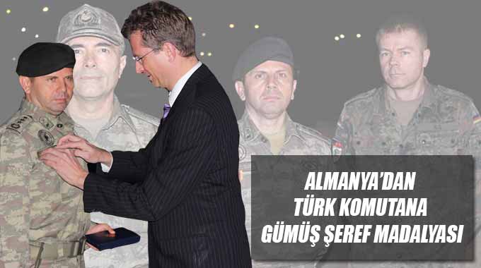 Almanya’dan Türk Komutana Gümüş Şeref Madalyası