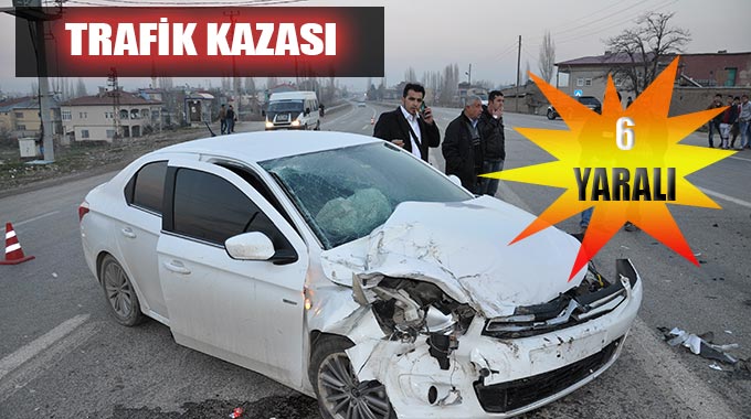 Trafik Kazası: 6 Yaralı
