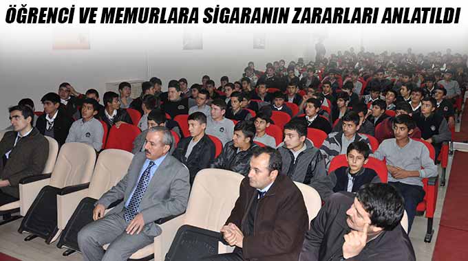 Öğrenci Ve Memurlara Sigaranın Zararları Anlatıldı