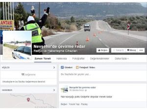 Nevşehir’de Sürücüler Radardan Kaçmak İçin Facebook’ta Grup Kurdu