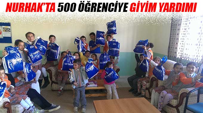 Nurhak’ta 500 Öğrenciye Giyim Yardımı