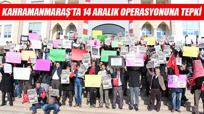 Kahramanmaraş’ta 14 Aralık Operasyonuna Tepki  