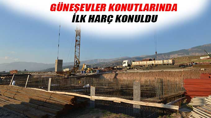 Güneşevler Konutlarında İlk Harç Konuldu