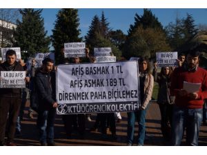 Ktü’de Öğrencilerin Afiş Tepkisi