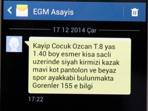Kayıp Çocuklar İçin Sms Uygulaması Başladı