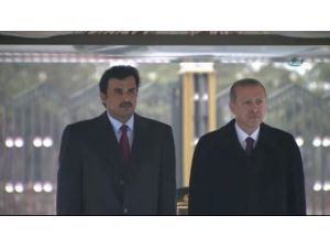 Katar Emirini Cumhurbaşkanı Erdoğan Karşıladı