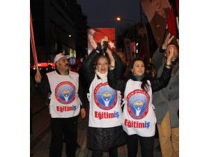 Eğitim-iş’ten Laik Eğitim Ve Emeğe Saygı Yürüyüşü
