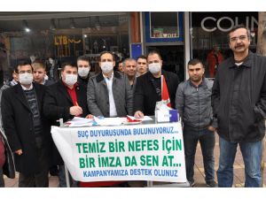 Elbistanlılar Temiz Bir Nefes İçin İmza Topluyor