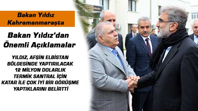 Bakan Yıldız’dan Önemli Açıklamalar