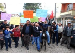 Köylülerden Renkli Protesto